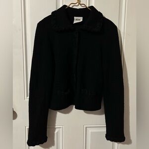 Moschino Black Blazer Floral Design